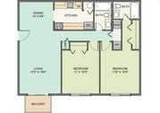2 Bedroom, 2 Bath
