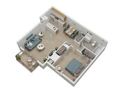 Bay City - 1 Bed 1 Bath - 650 Sq. Ft.