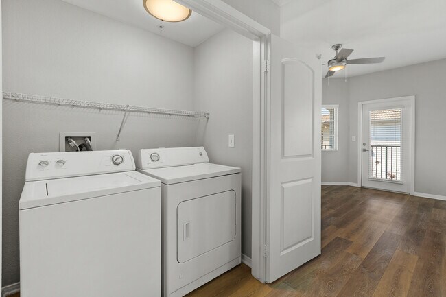 Nothing beats the convenience of an in-unit washer and dryer.