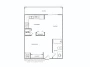 1EQ | 1 bed 1 bath | 566 sq ft