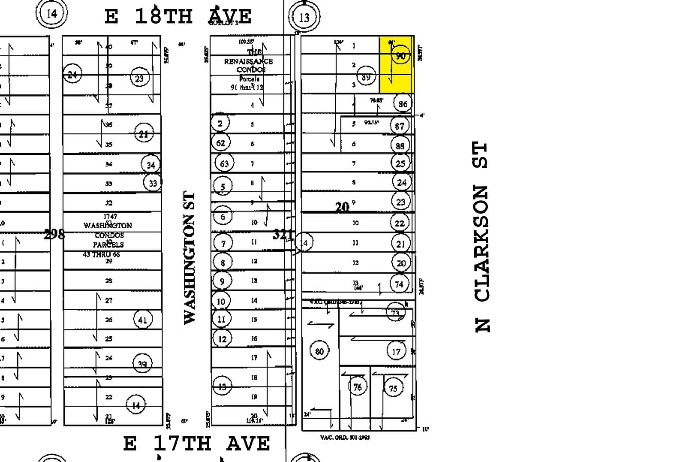 Plat Map - 736 E 18th Ave
