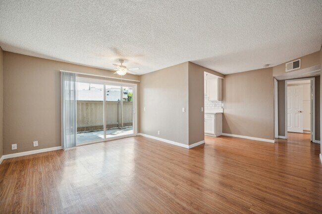 Our Premium Living Room in a Two Bedroom Two Bath Apartment at Meadow Creek Apartments in San Marcos, CA
