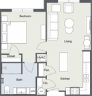 1 Bed - 1 Bath