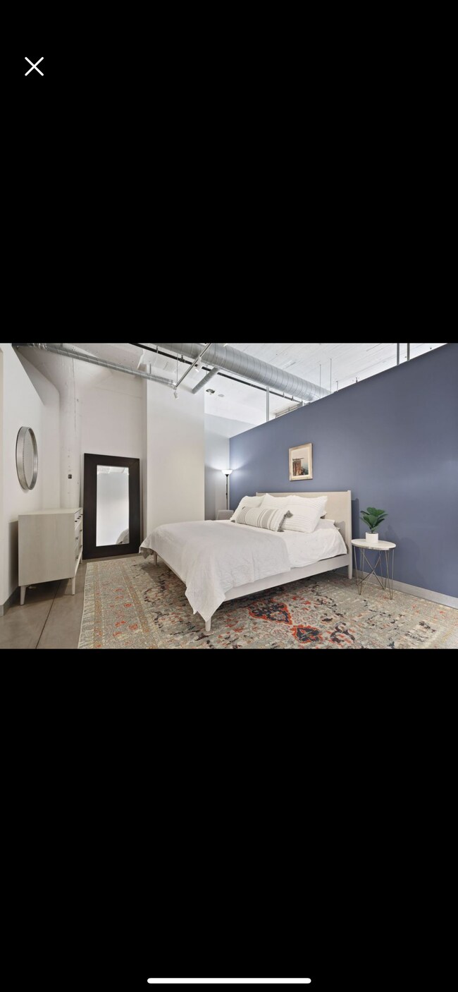 Bedroom (loft style), west elm furniture - 730 Stinson Blvd Unit 406