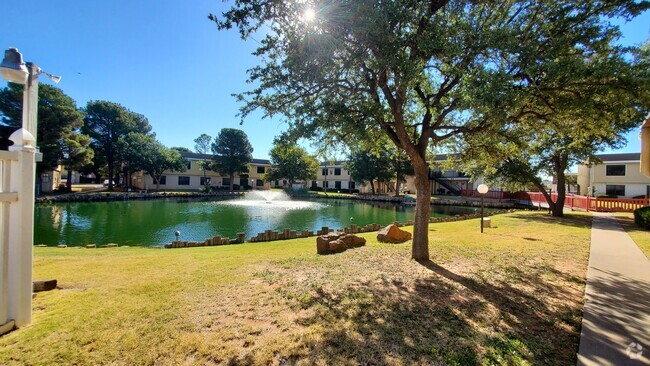 Large Pond with Ducks and Fish - Silver Creek Apartments