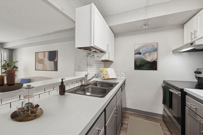 1BR x 1BA with North or South View Floorplan - Kitchen