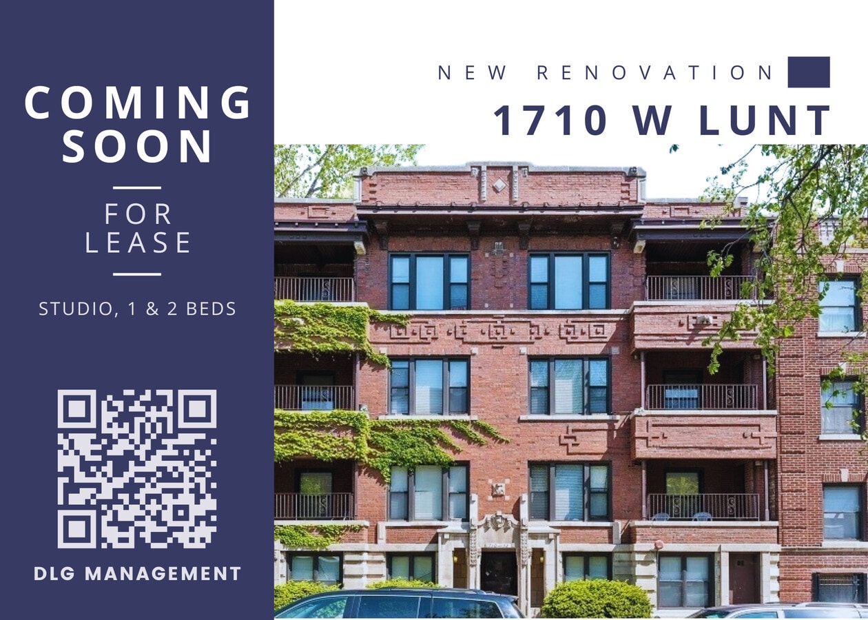Coming Soon Card - 1710 W Lunt Ave Apartments