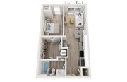 Plan A3 | 1 bedroom, 1 bathroom
