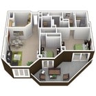 2BR 2BA