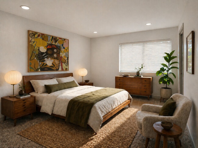 1BR, 1BA, Bedroom