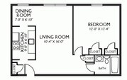 Olney Plaza 1BR/1BA