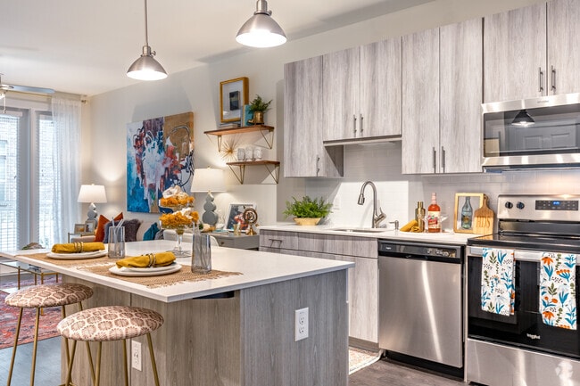 1HAB, 1BA - 711 ft² - Cocina - Broadway Chapter