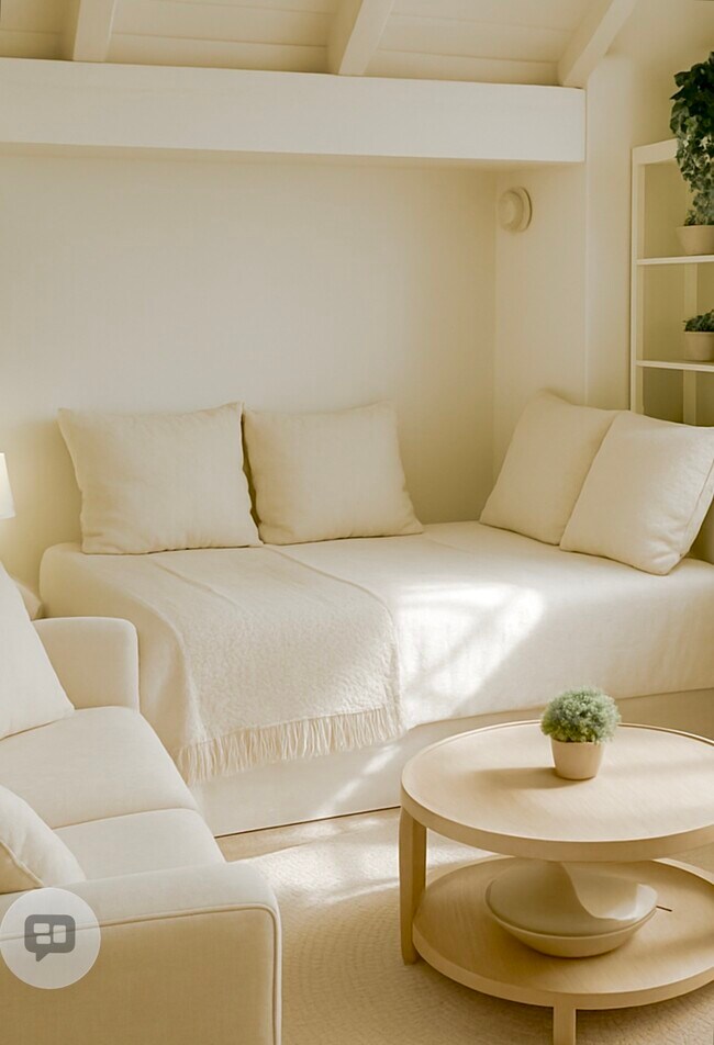 Queen size mattress, also fits king size. Guesthouse is available Furnished or unfurnished.