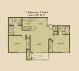 2BR/2BA