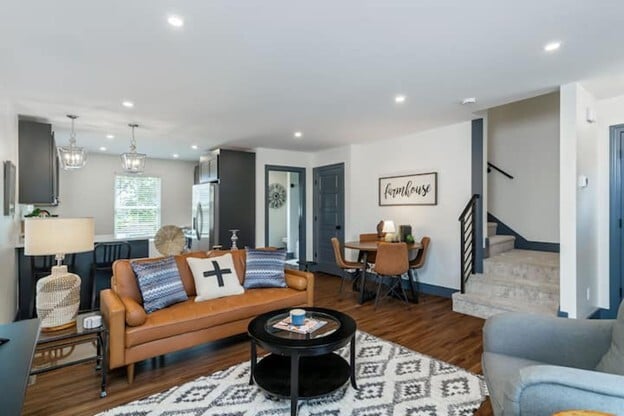 Living Room - Elevate Townhomes