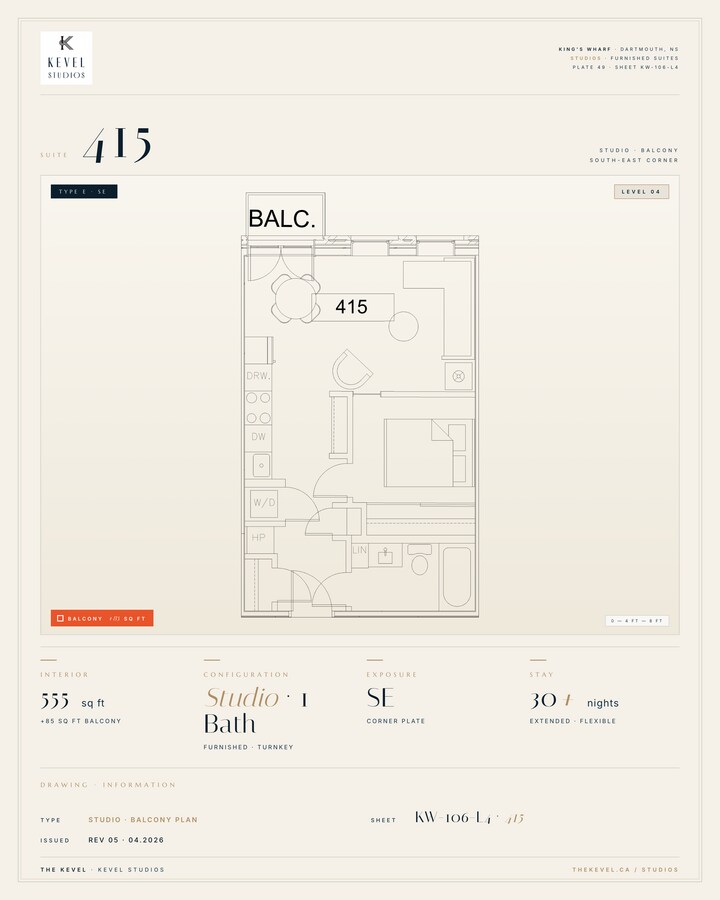 1 Bedroom Suite · 555 sq ft - 1 Bedroom Suite · 555 sq ft Unit 415