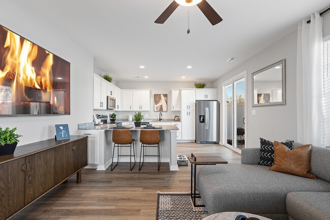 Open Kitchen and Living Spaces