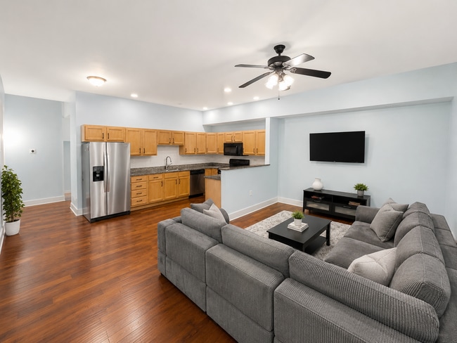 Living Room & Kitchen - 318 Mulberry St Unit A