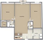 2BR, 2BA - (A)