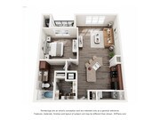 1x1 - 840 sq.ft.