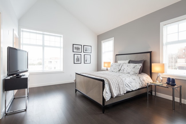 Master Bedrooms with Cathedral Ceilings in Units 301, 302, 305 and 306