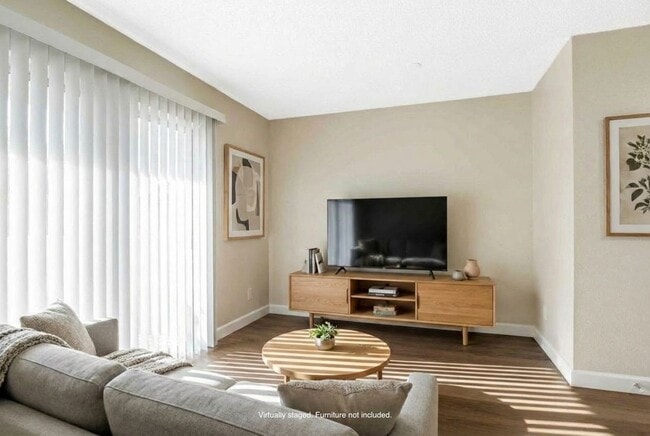 2 BR, 1.5BA Townhouse Living Room (staged)