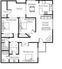 3BR/2BA
