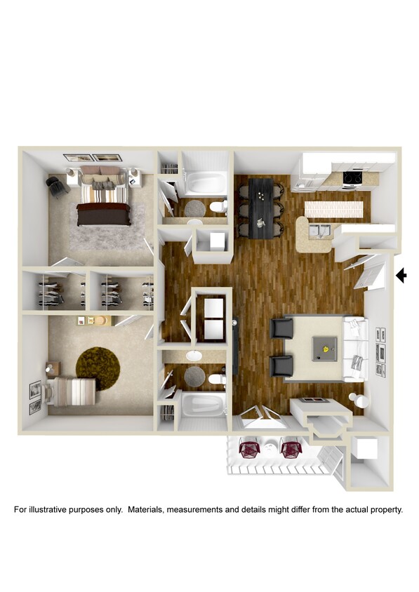 Floor Plan - Two Bedroom B
