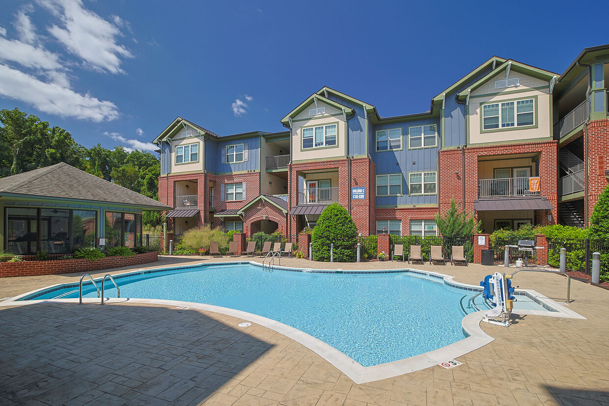 Pool Area - River’s Edge Apartments