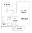 1BR/1BA