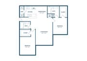 2 Bedroom | 2 Bath | 1051 SF