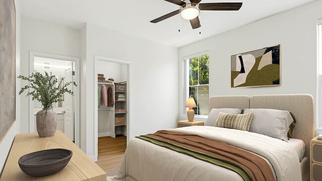 Bedroom with Hard Surface Flooring