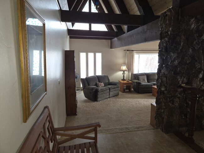 Photo - Unique open design,wood beams in all rooms-Very cheery and cozy. Newly remodeled, and newly furni...