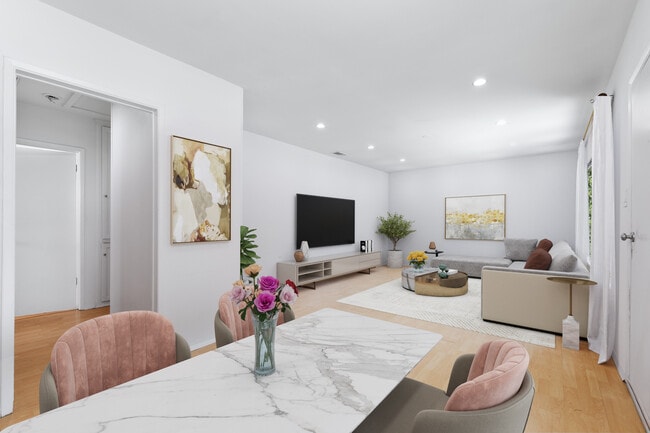 Sala de estar amueblada - 836 N Fuller Ave Unidad 1