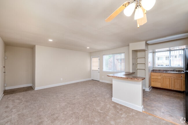 2BR, 1BA – 828SF - Livingroom