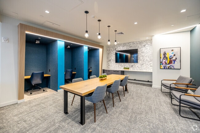 Business Center with Work from Home Private Study Spaces