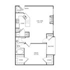 1 Bedroom / 1 Bath / 808 Sq.Ft.