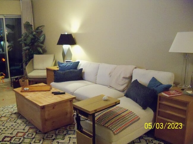 Living Room Couch   Across from TV - 1 Riverpointe Plz Unit 502 Rental