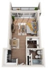 The Bell floor plan Houston House