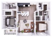 Corridor Style 2-Bedroom with 935 Square feet featuring upgraded finishes throughout!
