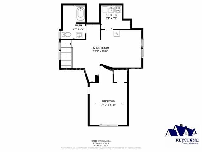 Photo - $400 Off Move In Special! Centrally Located 2nd Floor Apartment with 1 Bedroom/1 Bathroom - $800... Unit #2