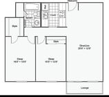 B2 | 2-Bedroom Floorplan
