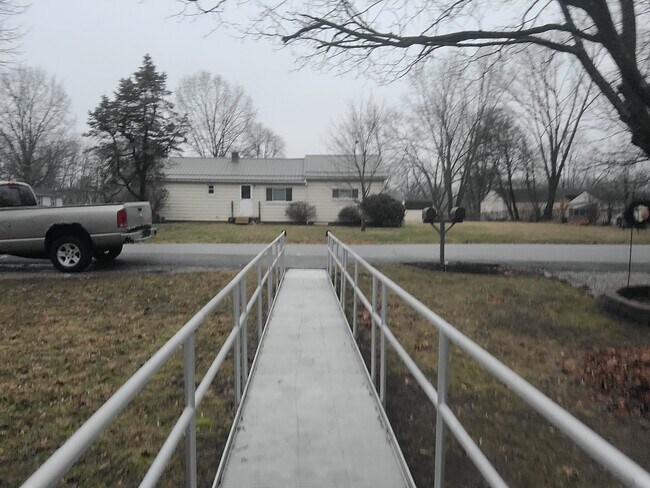 Wheel chair accessible ramp from road to door - 2873 Mohican Blvd