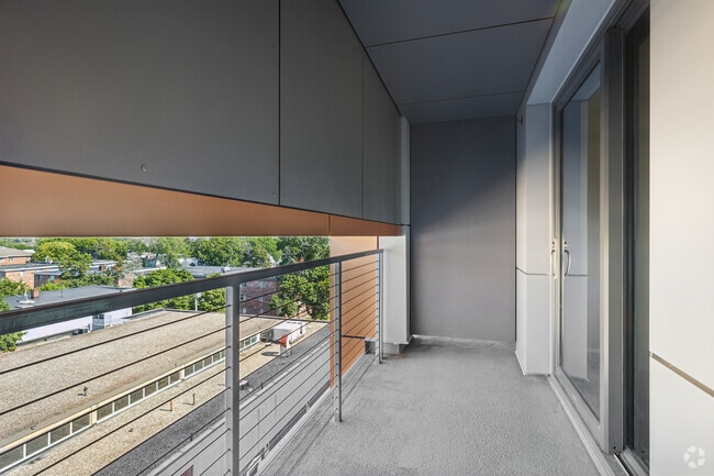 2BR, 2.5BA - 1,300SF - Bedroom Balcony