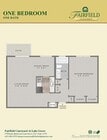 1 bed , 1 bath 745 sq ft