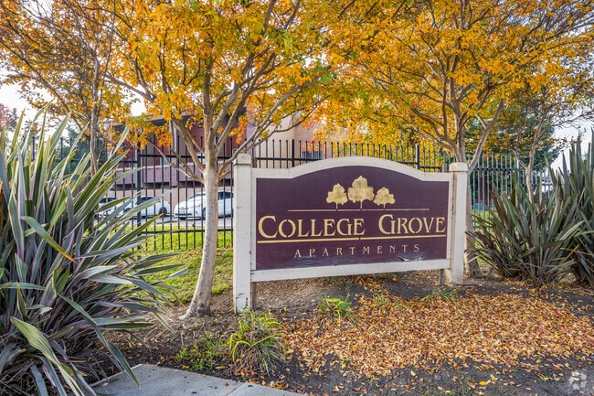 Entrance Signage - College Grove Apartments