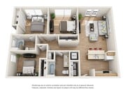 3 habitaciones, 2 baños y más