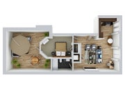 Unit 2A | 1 bed / 1 bath