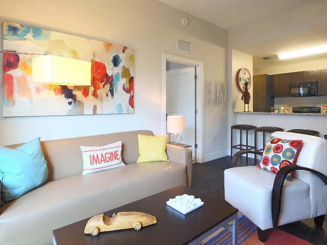 Model - Living Room 2- University Park Boca