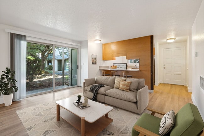 Downstairs 699sqft Living Room - Sawyer Pointe Rental